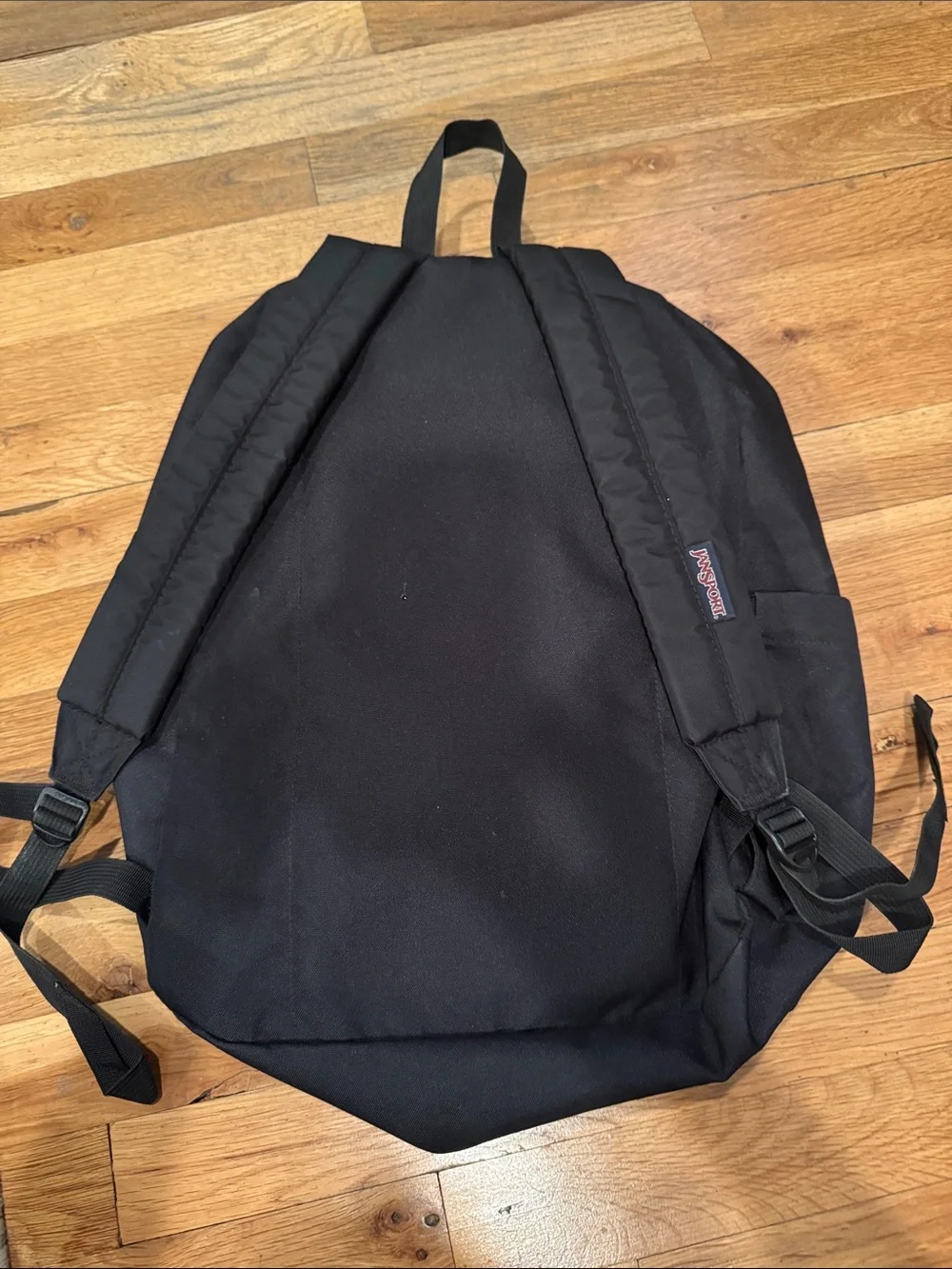 Jansport Black Backpack with Red Logo - Picture 2 of 2